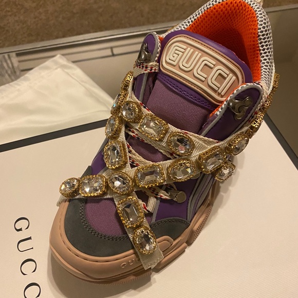 Gucci Womens Journey Flashtrek Crystal Purple - Picture 5 of 6